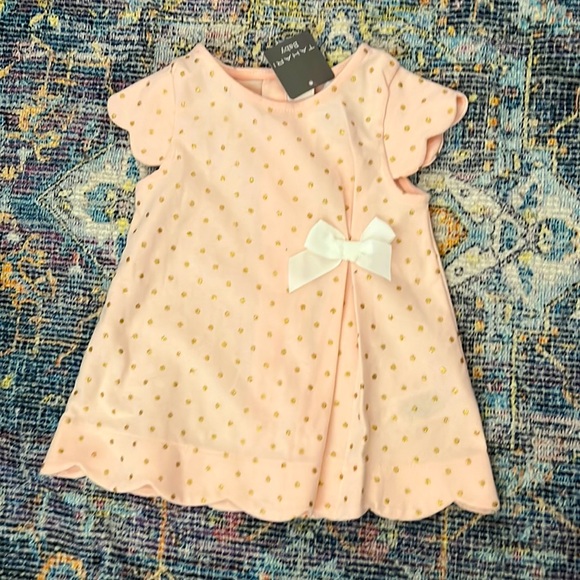 Tamari Baby Gold Polka Dot Formal Dress 🌵12 months - Picture 1 of 2